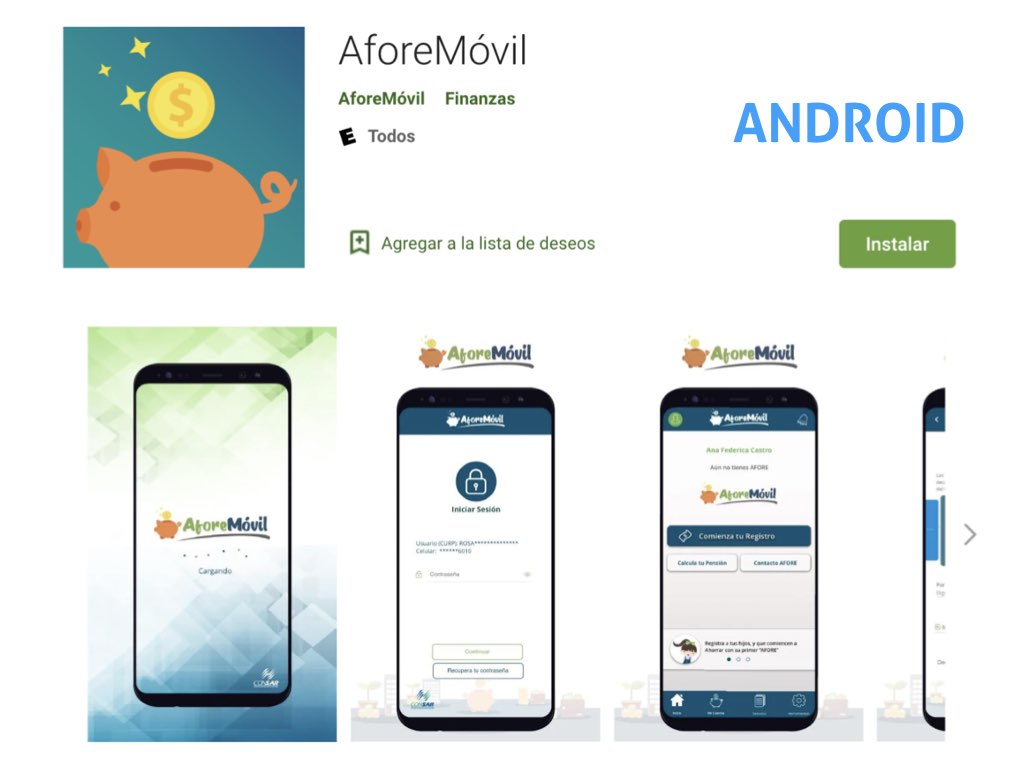 Ahorra para tu retiro con la app AforeMóvil
